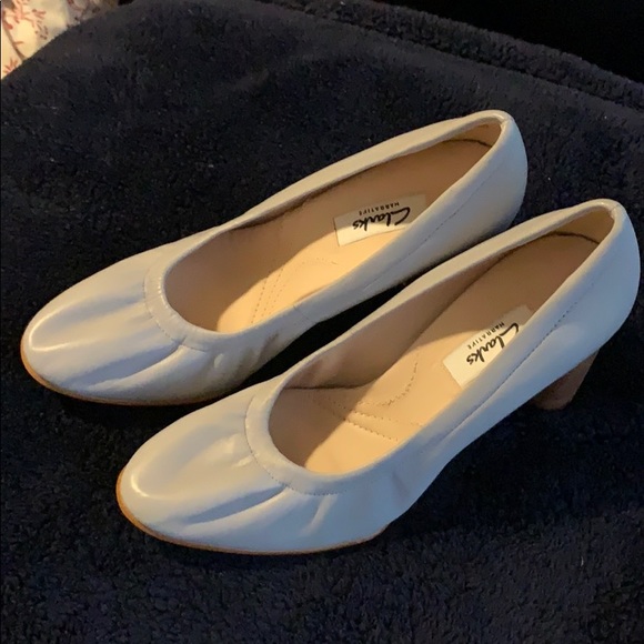 Clarks Shoes - Clarks Narrative Light blue leather shoes 👠